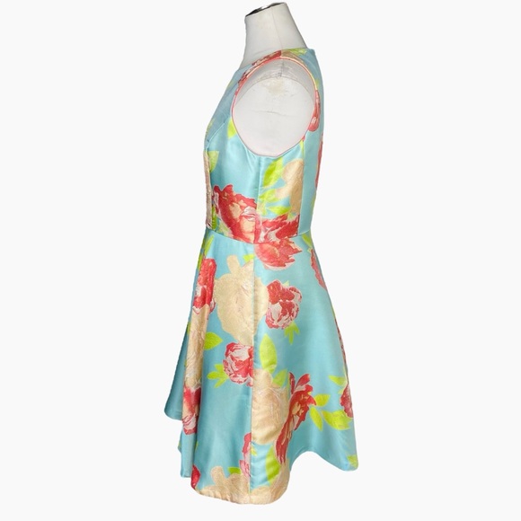 Tahari Floral Fit and Flare Dress - Picture 5 of 9